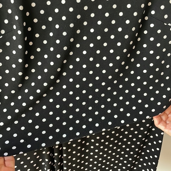 Ann Taylor XS Black & White Polka Dot Spring Dress - Picture 6 of 8